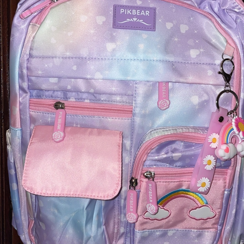 NWT PIKBEAR RAINBOW BACKPACK. - Picture 6 of 7